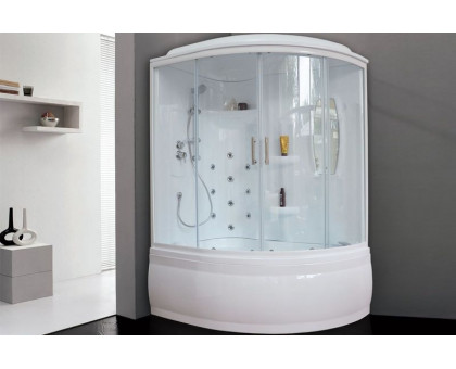 Душевая кабина Royal Bath RB 140ALP-T 140х95 см, с прозрачными стеклами, левосторонняя