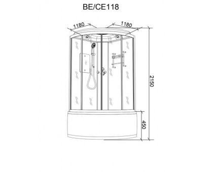 Душевая кабина PARLY BE118