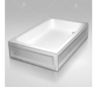 Душевой поддон RGW B/CL-S-A 80x120 см, прямоугольный, акриловый, белый