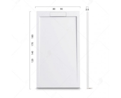 Душевой поддон RGW STL 80x100 см, белый
