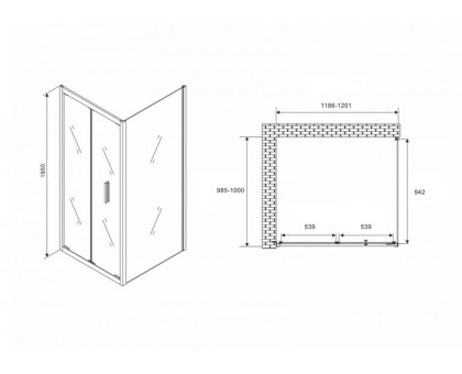 Душевой уголок ABBER Sonnenstrand AG07120-S100